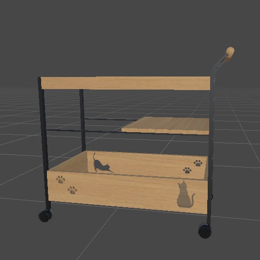 キッチン周りにある棚 収納 ラック 家具 VRChat想定