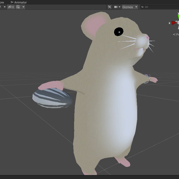 【無料】VRC想定 ひまわりの種 アイテム【VRChat】