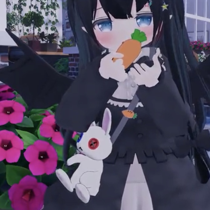 うさぎバッグ 耳が伸びる にんじんが掴める【VRChat想定】