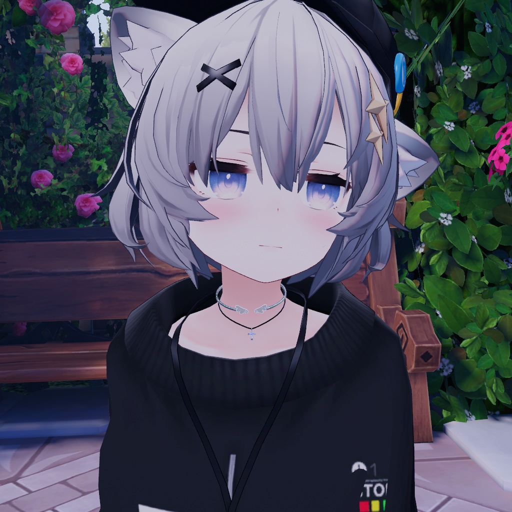 チョーカー ネックレス アクセサリー 装飾品【VRChat想定】