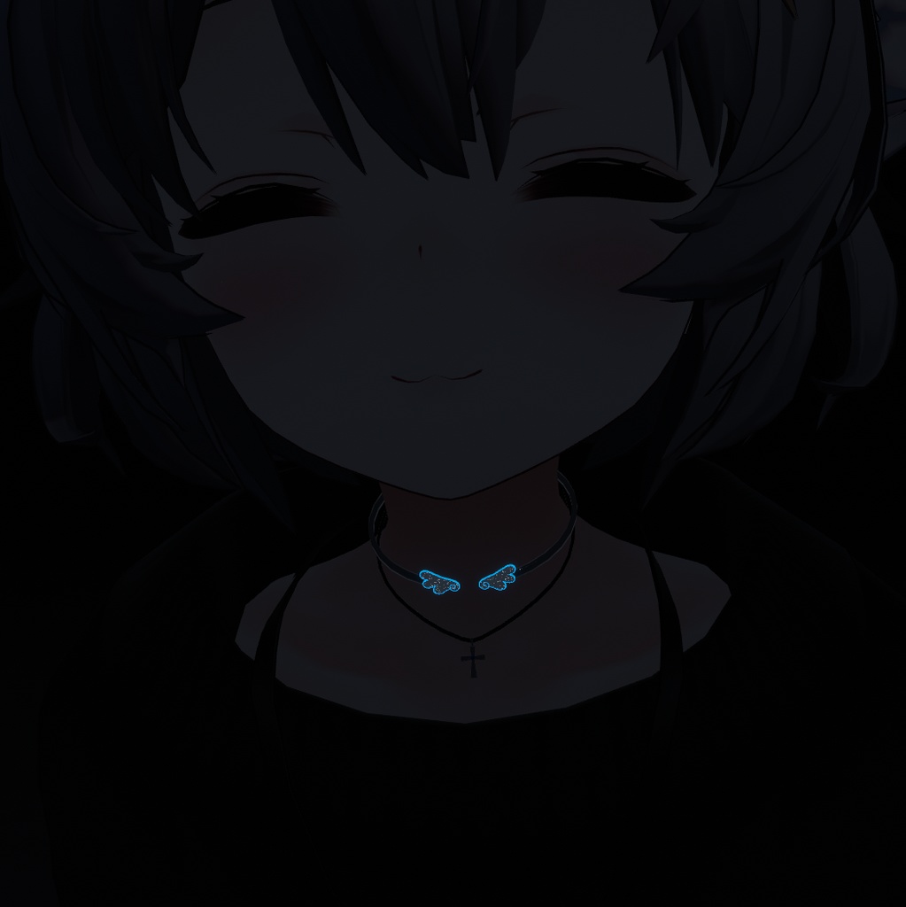 チョーカー ネックレス アクセサリー 装飾品【VRChat想定】