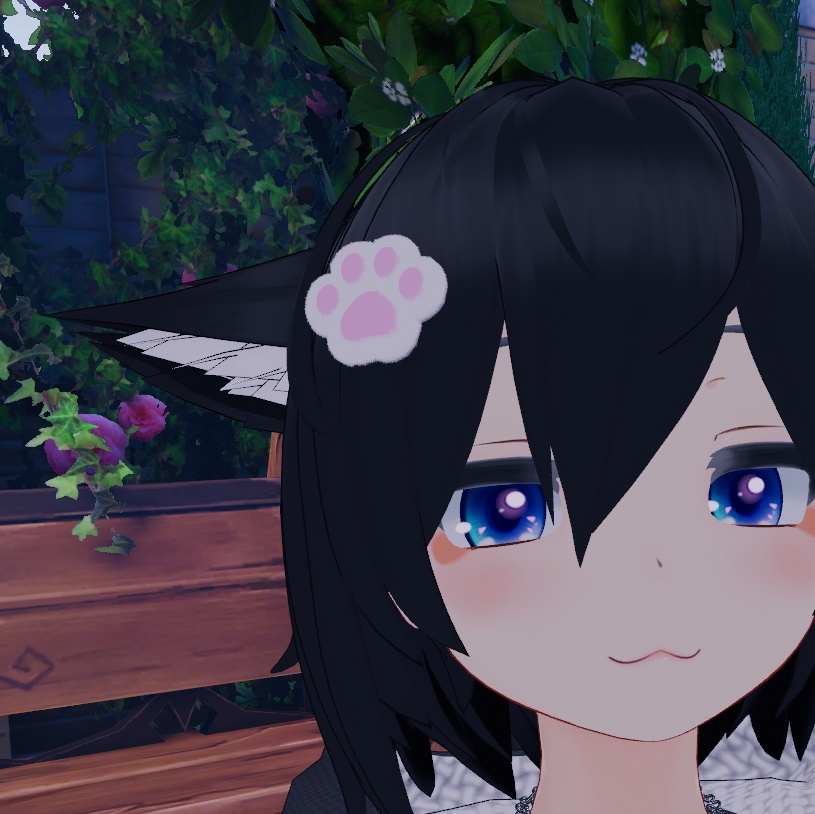 肉球 ぷにぷに ふわふわ ヘアピン 装飾品【VRChat想定】