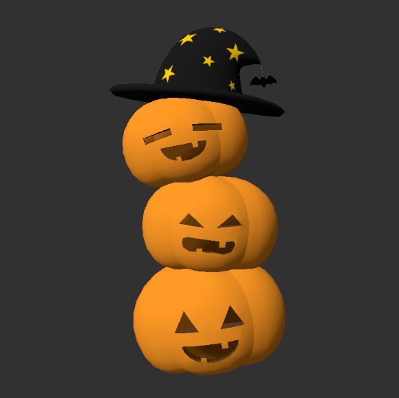 ハロウィンの飾り 3点セット ワールドオブジェクトなどに