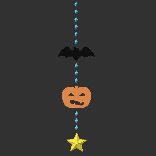 ハロウィンの飾り 3点セット ワールドオブジェクトなどに