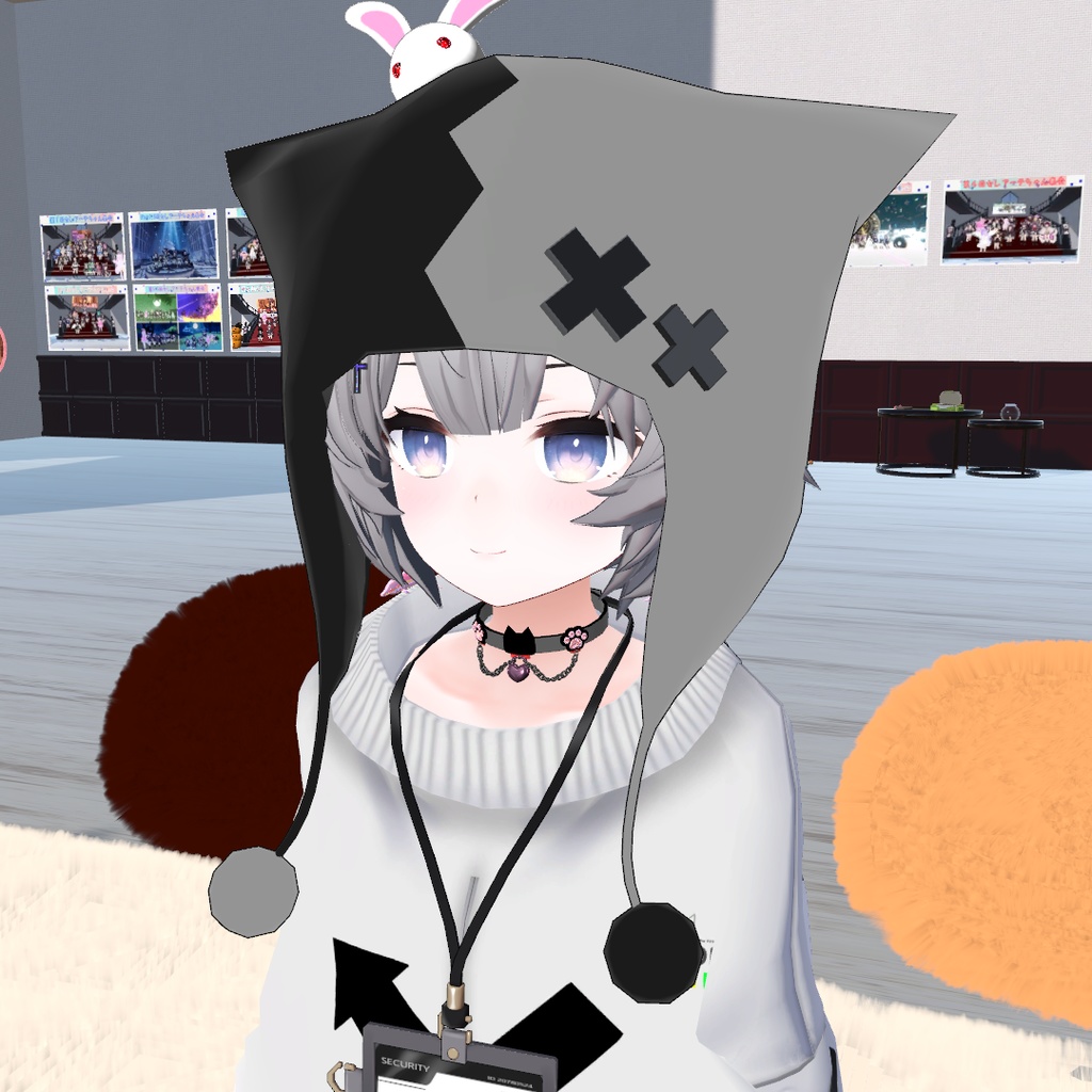 ネコとクサリのチョーカー【VRChat想定】