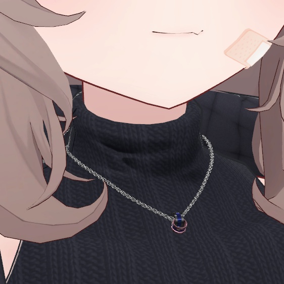 【無料】リングのネックレス VRChat想定