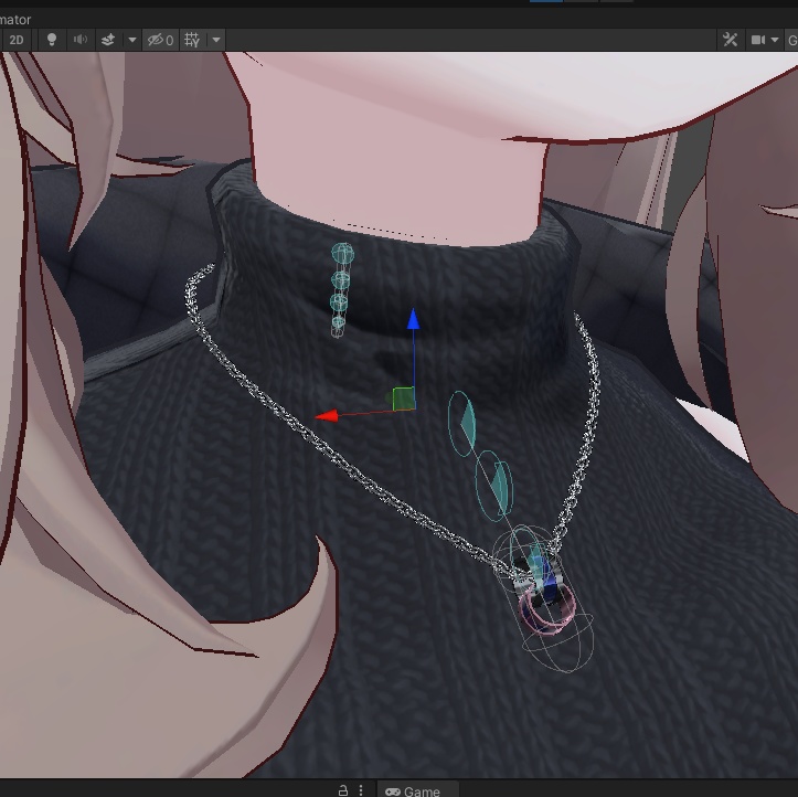 【無料】リングのネックレス VRChat想定