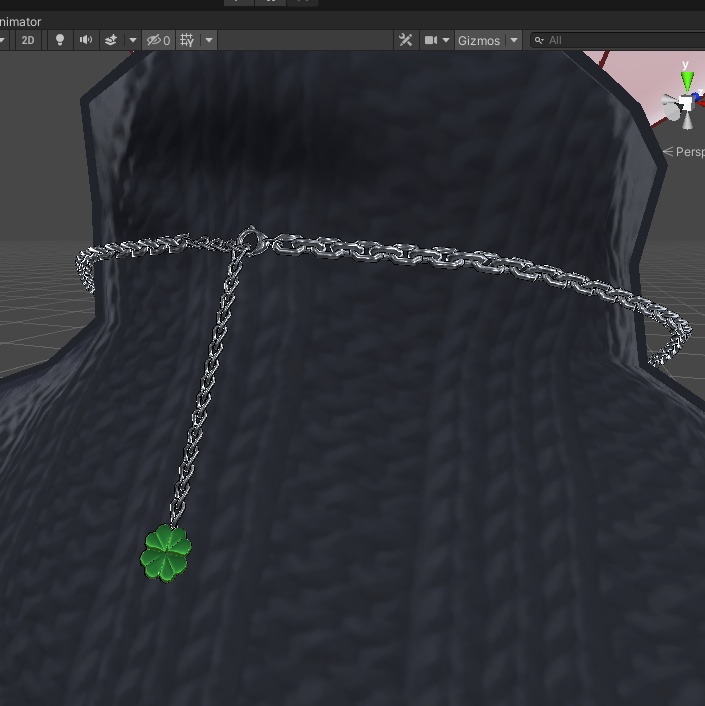 【無料】リングのネックレス VRChat想定