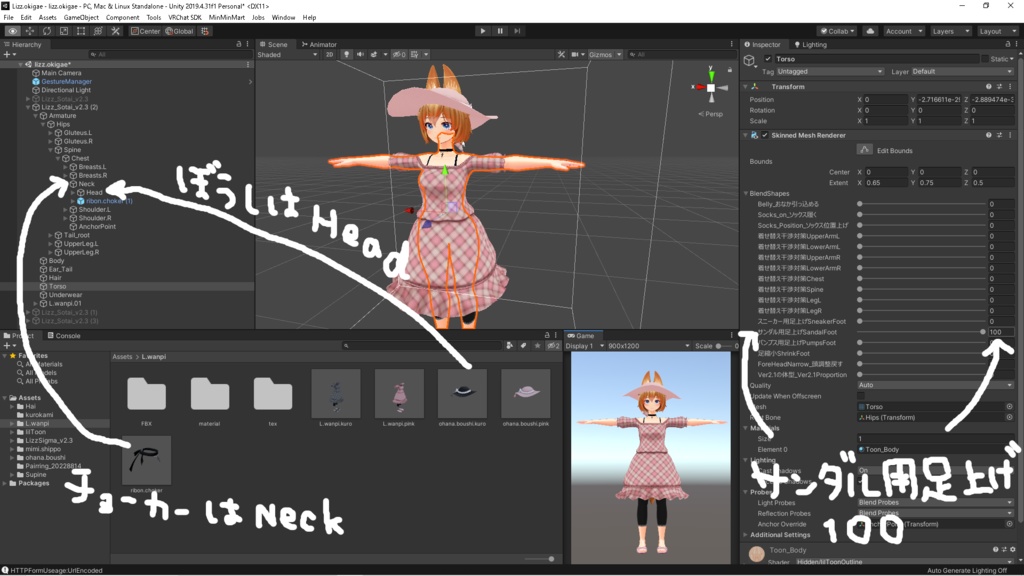 【Lizz Sigma.Fluria.Lime】 ワンピースセット【VRChat】
