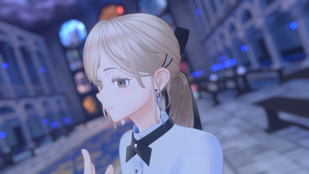 【VRChat】らせんピアスとイヤーカフ【Piercin and Ear Cuff】