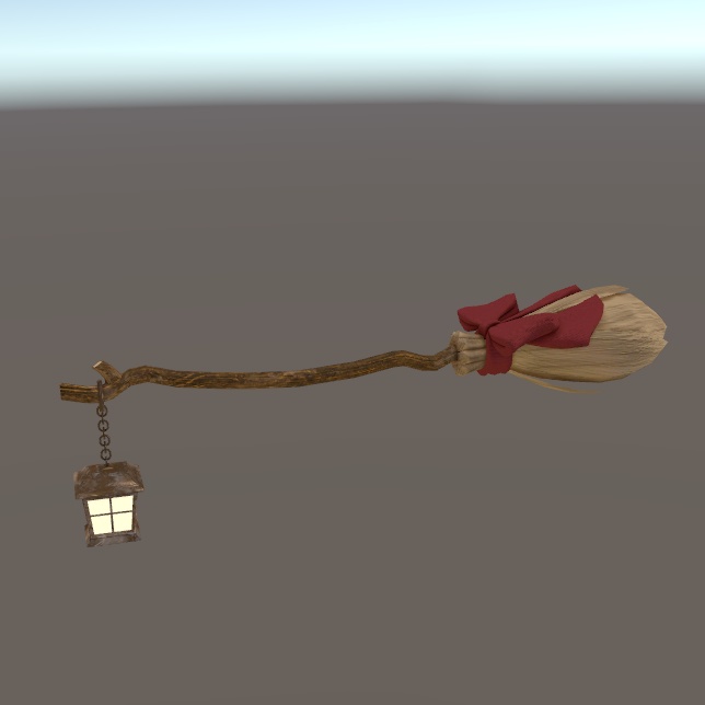 ほうきと光るランタン VRChat