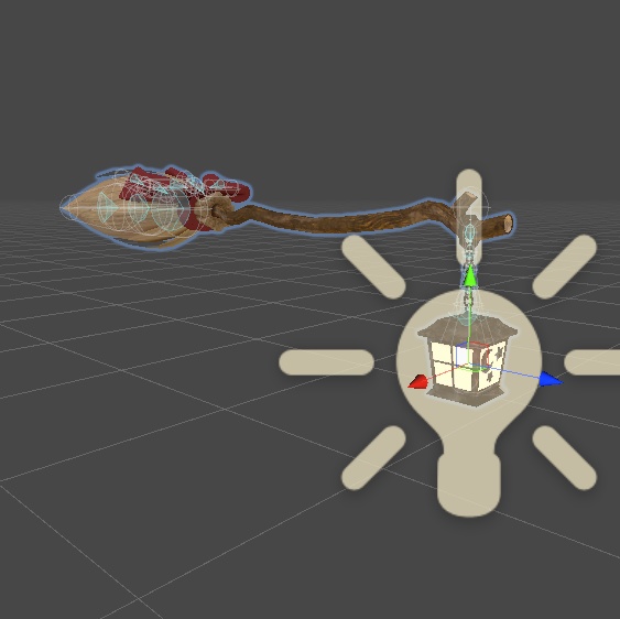 ほうきと光るランタン VRChat