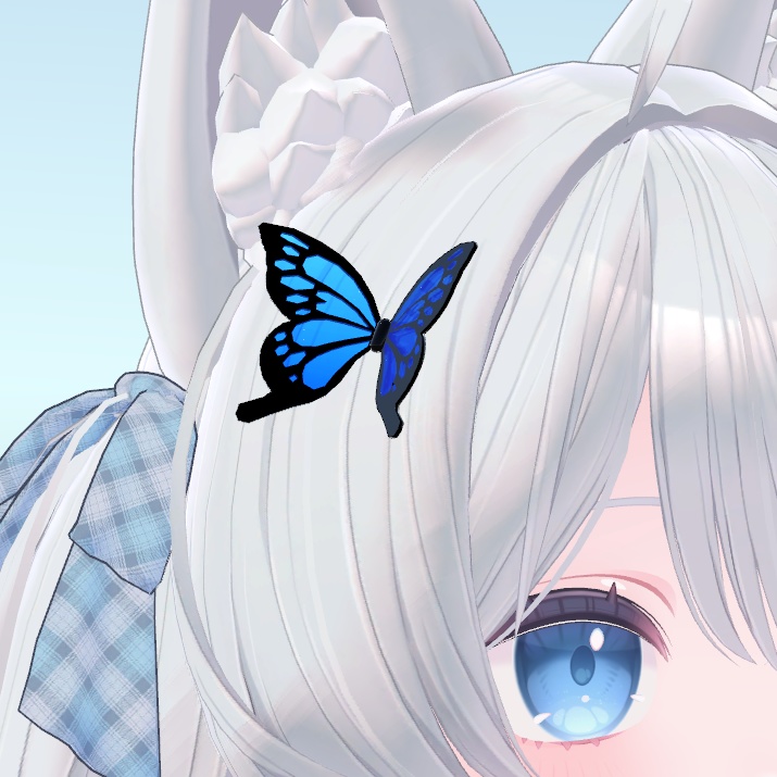 羽が動く蝶々のアクセサリー【VRChat】