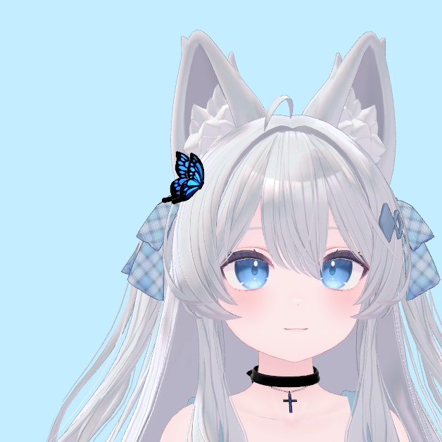 羽が動く蝶々のアクセサリー【VRChat】