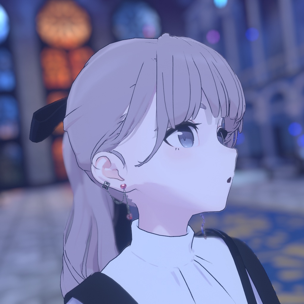 Lapwing向け 【VRChat】らせんピアスとイヤーカフ【Piercin and Ear Cuff】