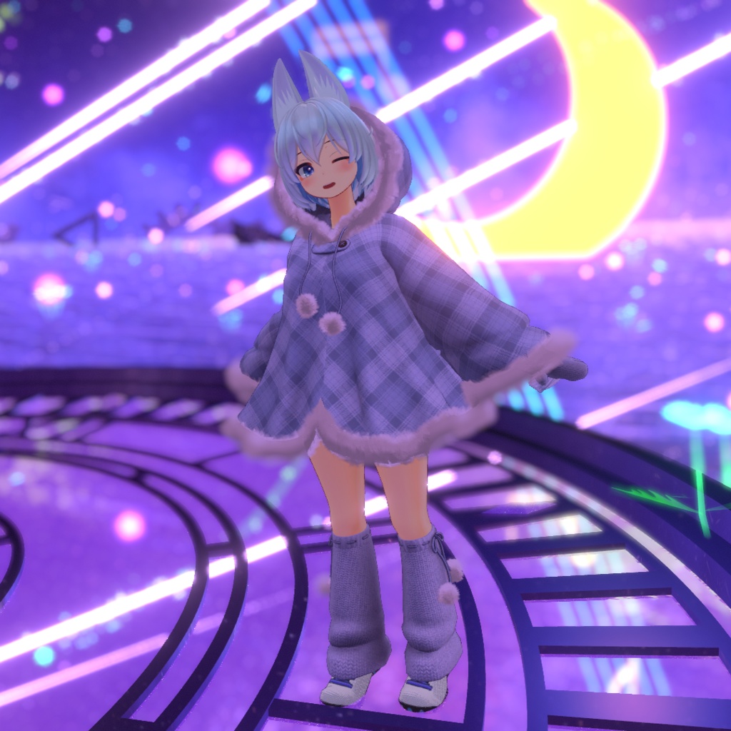 コートと手袋とレッグウォーマーのセット【ソラリア Solaria リズ・シグマ Lizz Sigma 衣装】