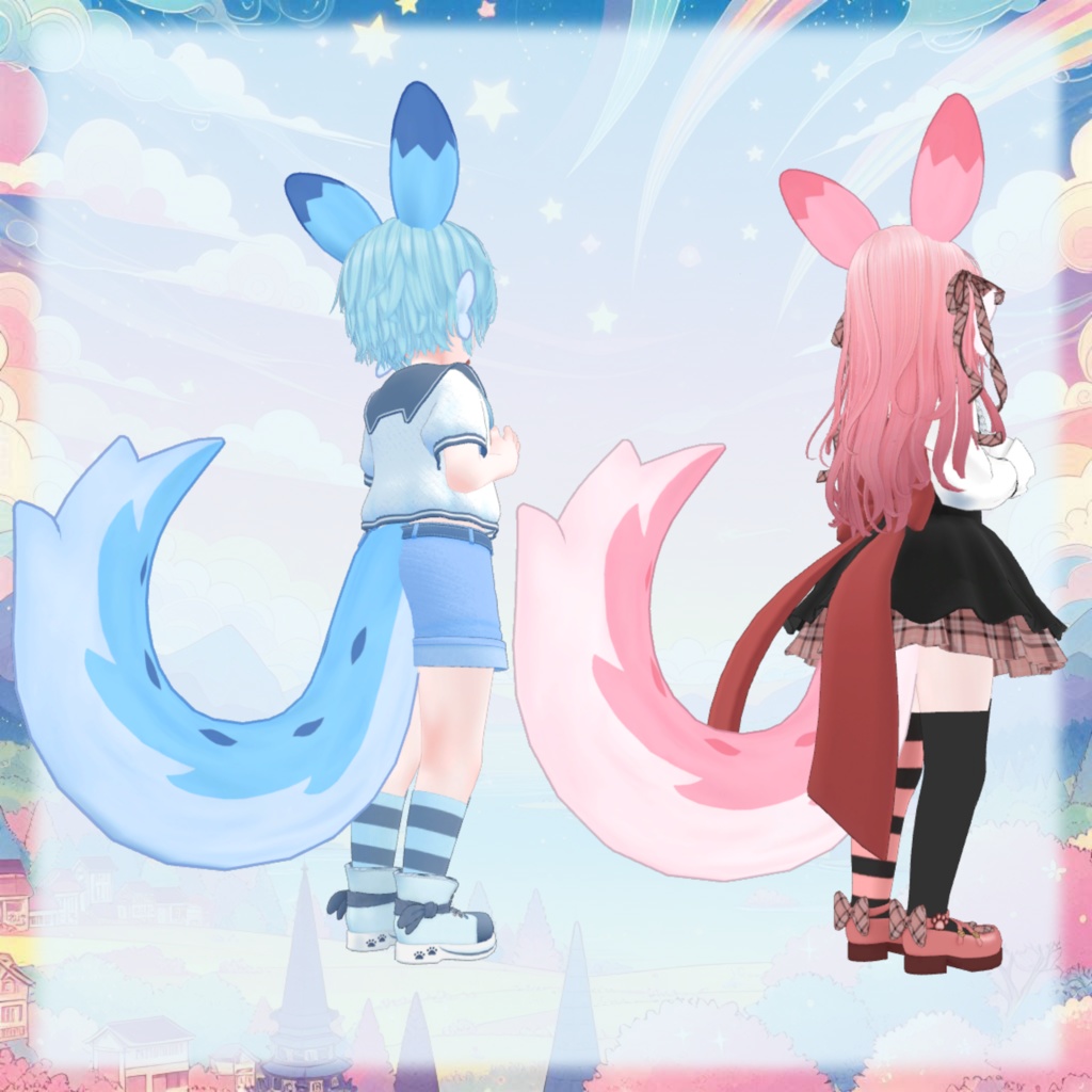 【無料】オコチョ&モモチョなりきりセット【VRChat】