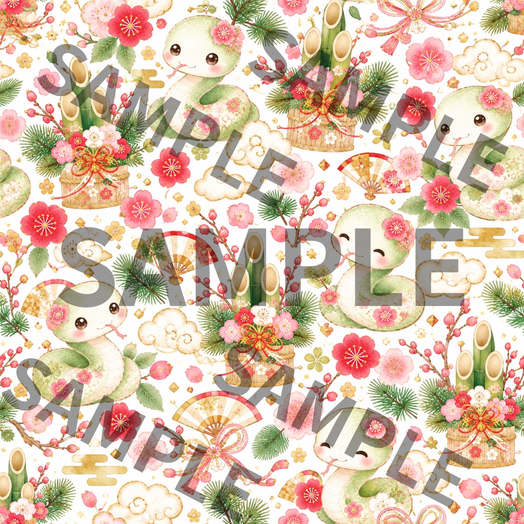 十二支のお正月 デジタルペーパー 13種類セット