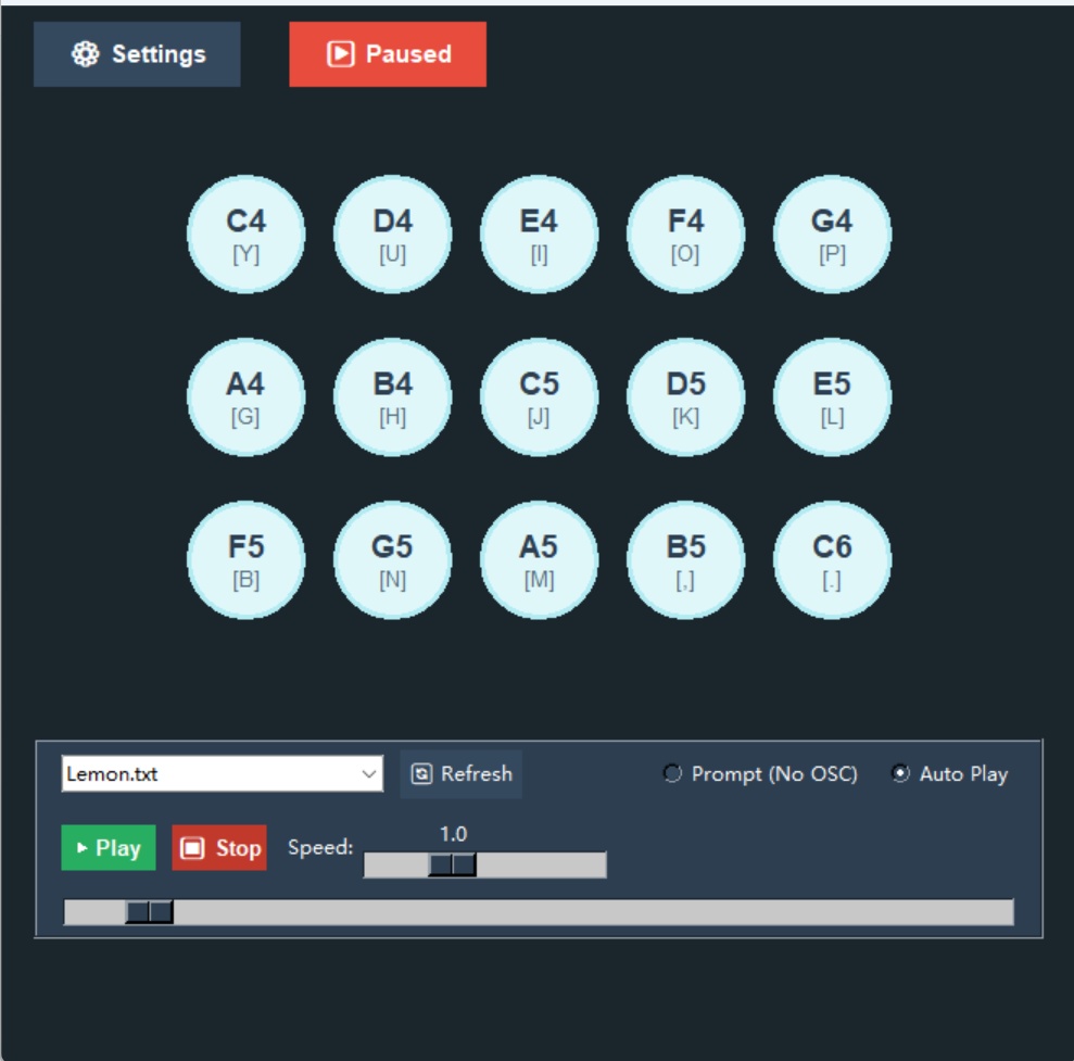 MusicEverywhere PC用アバター演奏システム