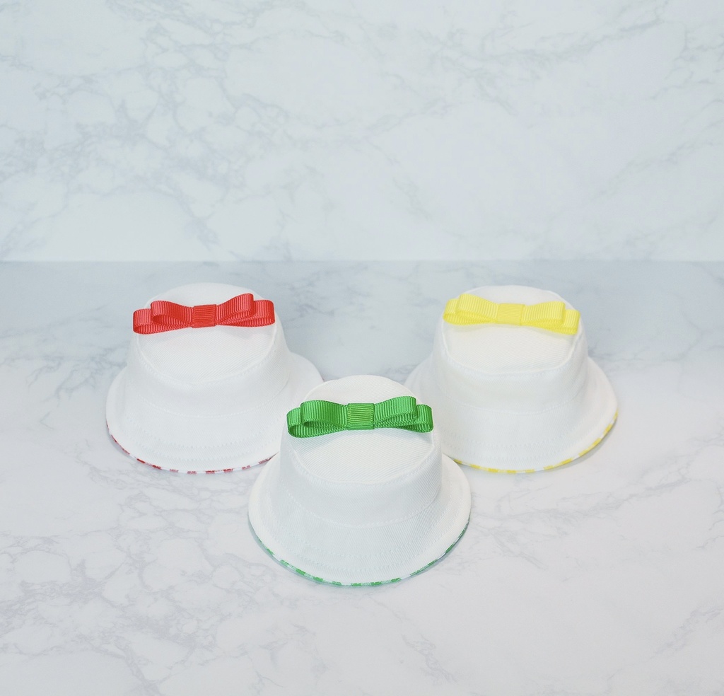 リボンバケットハット