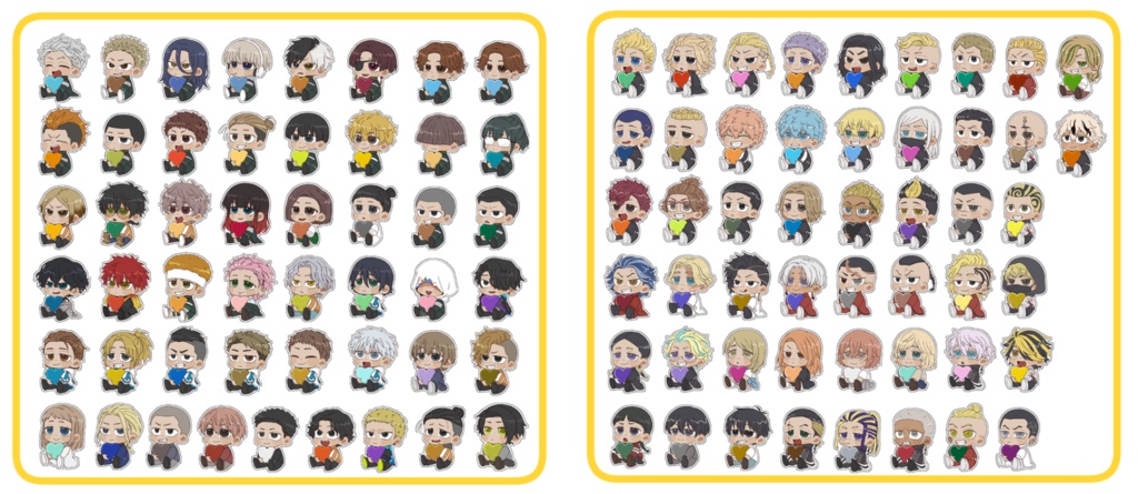 フレークシール(2種｜WB、東リべ)