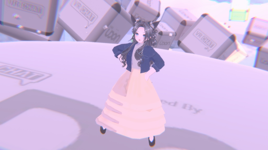 【オリジナル3D衣装】春色🌸デニム