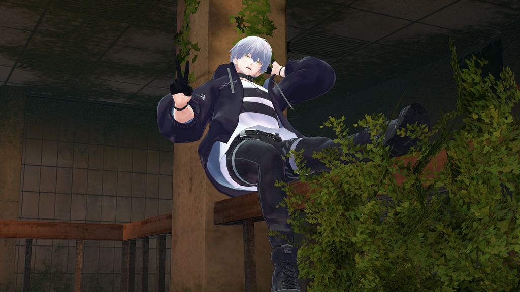 【VRCアバターギミック】足をポージングするヤツ