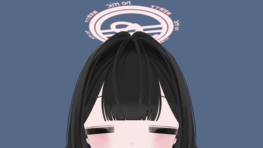 【無料3Dアクセサリー?】無言勢ヘイロー【回ります】