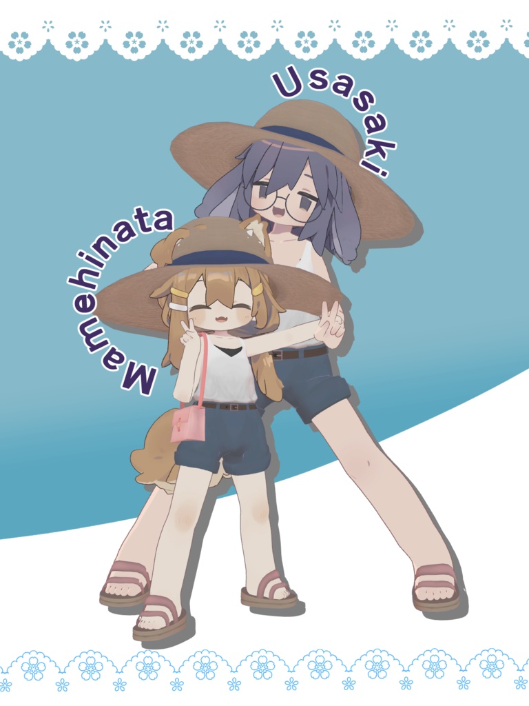 【複数アバター対応】真夏にも負けない!サマーエンジョイコーデ