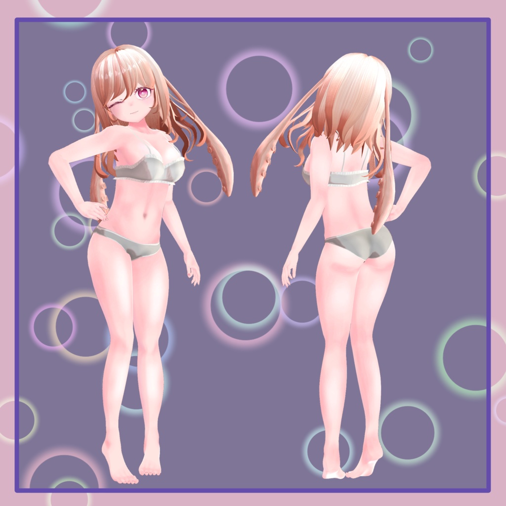 【オリジナル3Dモデル】Cuttle -かとる-