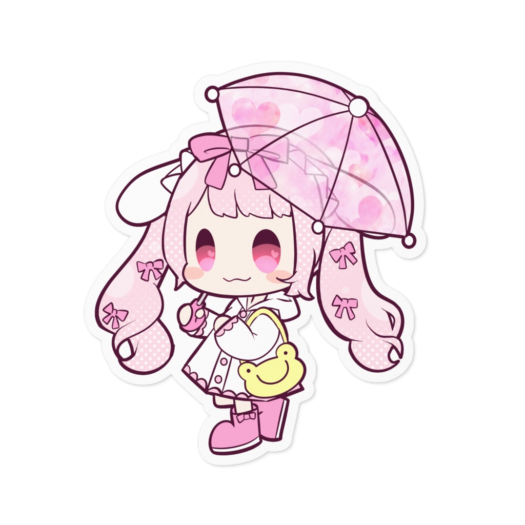 梅雨りぼんステッカー