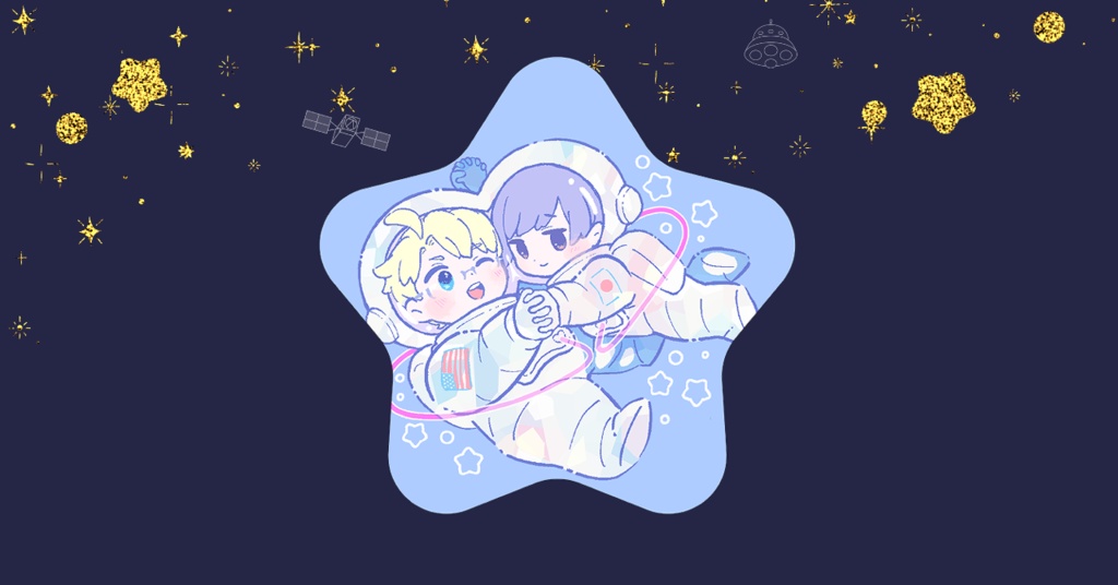 アル菊星缶バッジ