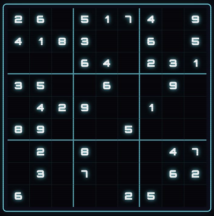CYBER SUDOKU（サイバー数独）