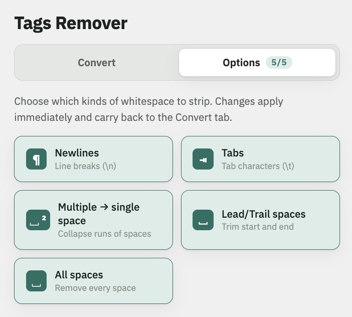 Tags Remover SmartPhone タグ除去