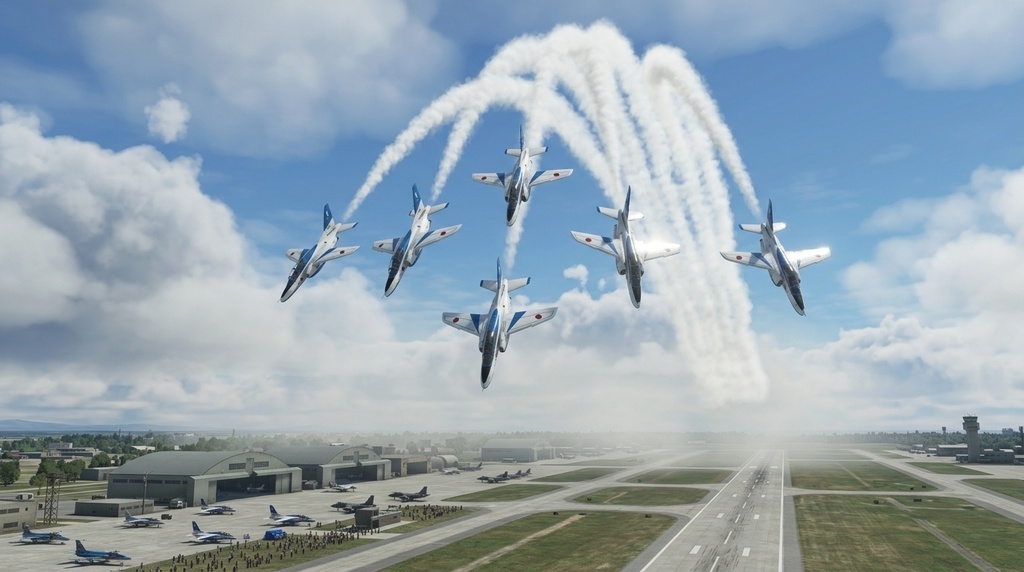 BLUE IMPULSE FLIGHT SIMULATOR ブルーインパルス フライト シュミレーター