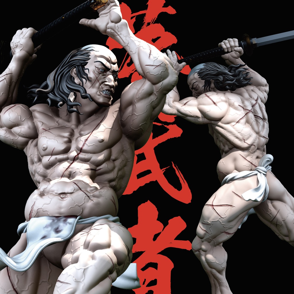 落武者 侍 3Dプリンタ用 STLデータ