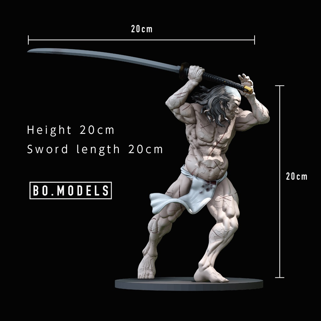 落武者 侍 3Dプリンタ用 STLデータ
