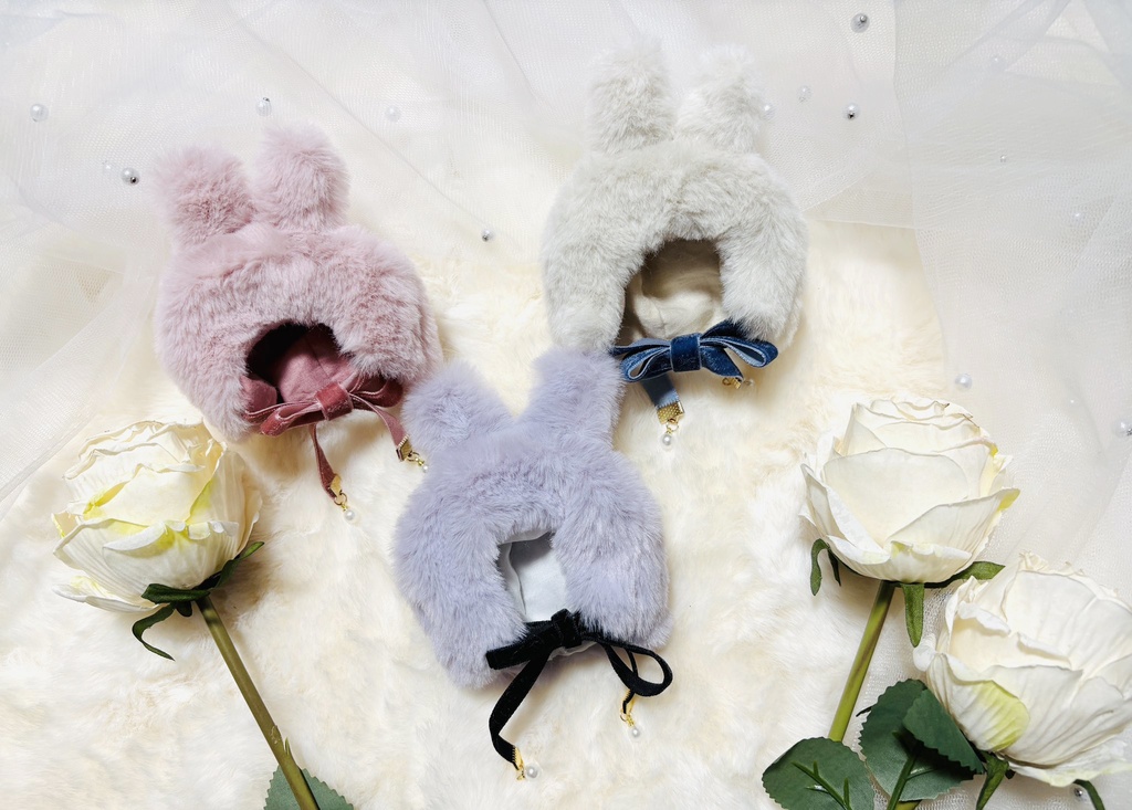 １０ｃｍぬい用　うさぎの被り物