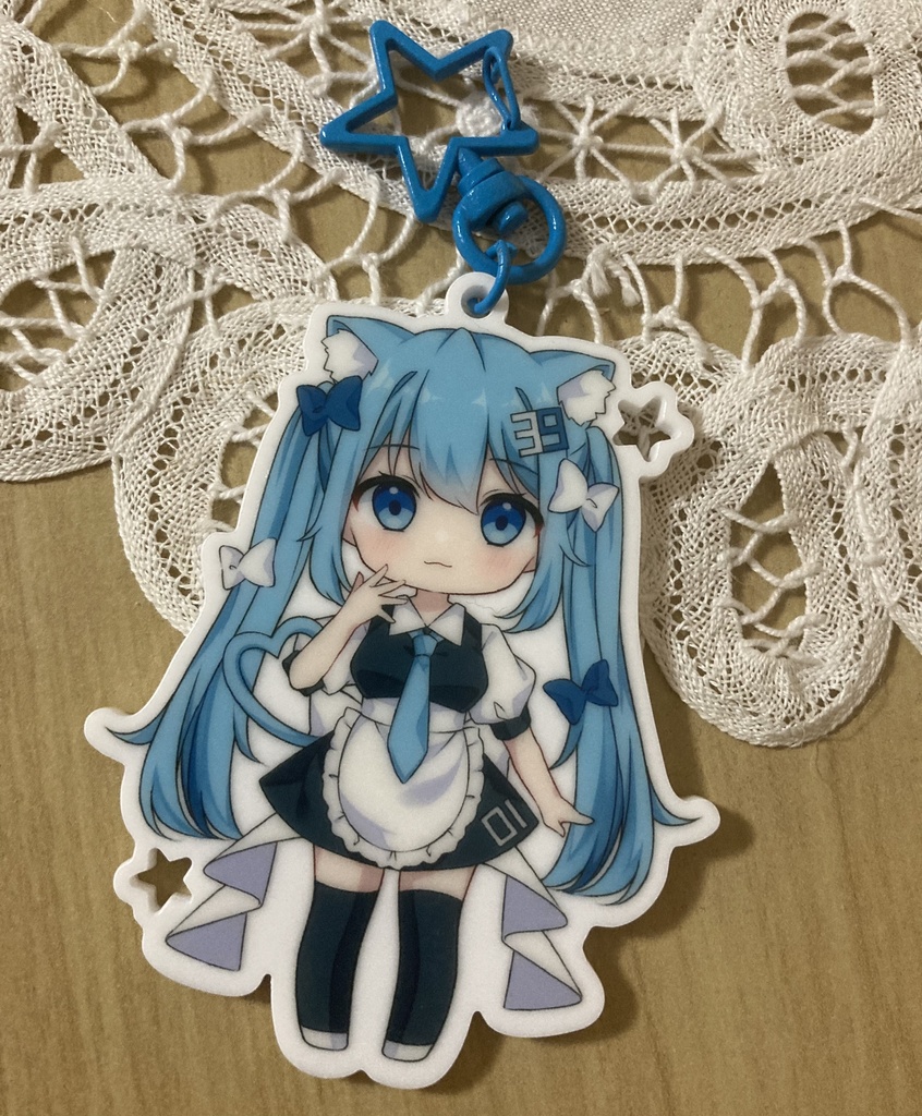 アクリルキーホルダー ねこみみメイド初音ミクsd 39 Booth