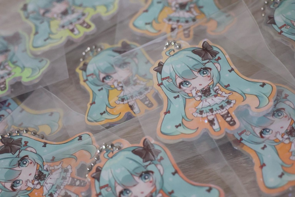 チョコミントミク★アクリルキーホルダー