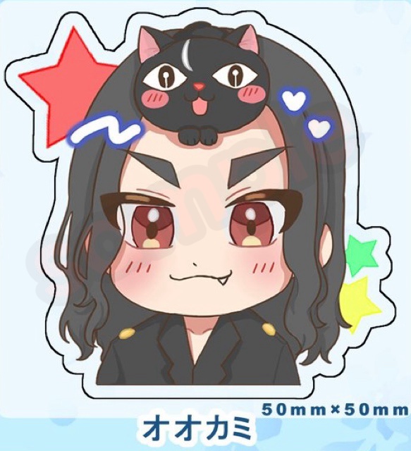 アクリルバッジクリップ(オオカミver.)