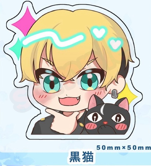 アクリルバッジクリップ(黒猫ver.)