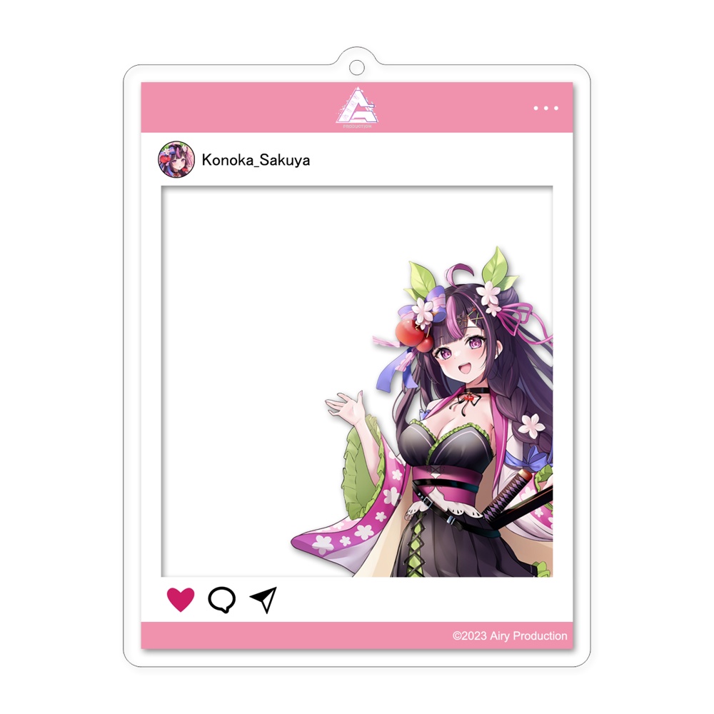 SNS風アクリルキーホルダー