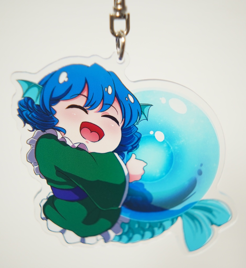 わかさぎ姫のたまごだいすきキーホルダー