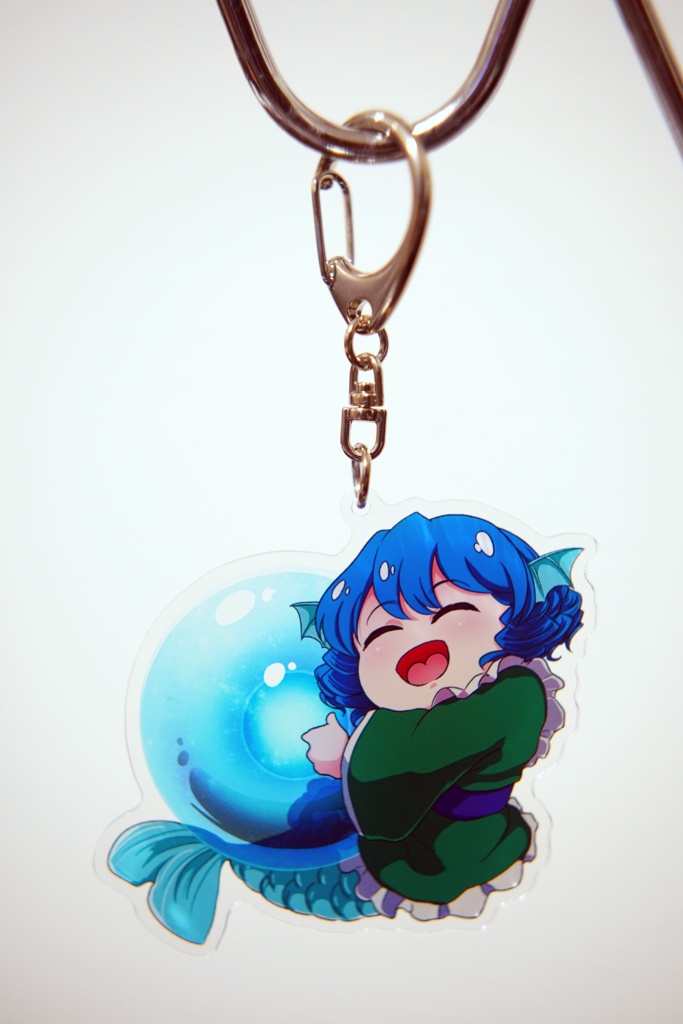 わかさぎ姫のたまごだいすきキーホルダー