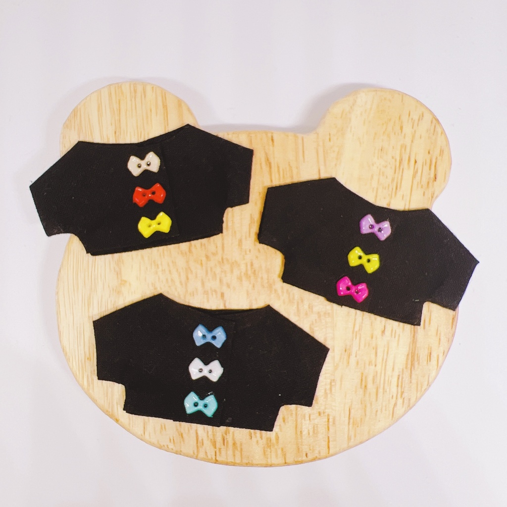 リボンボタンシャツ