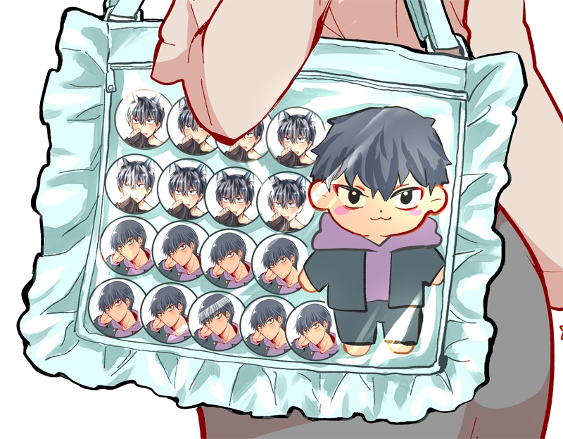 ★「進撃のえろ子さん」ケモミミ星クン缶バッチ★57mm