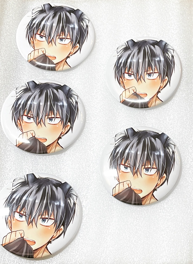 ★「進撃のえろ子さん」ケモミミ星クン缶バッチ★57mm