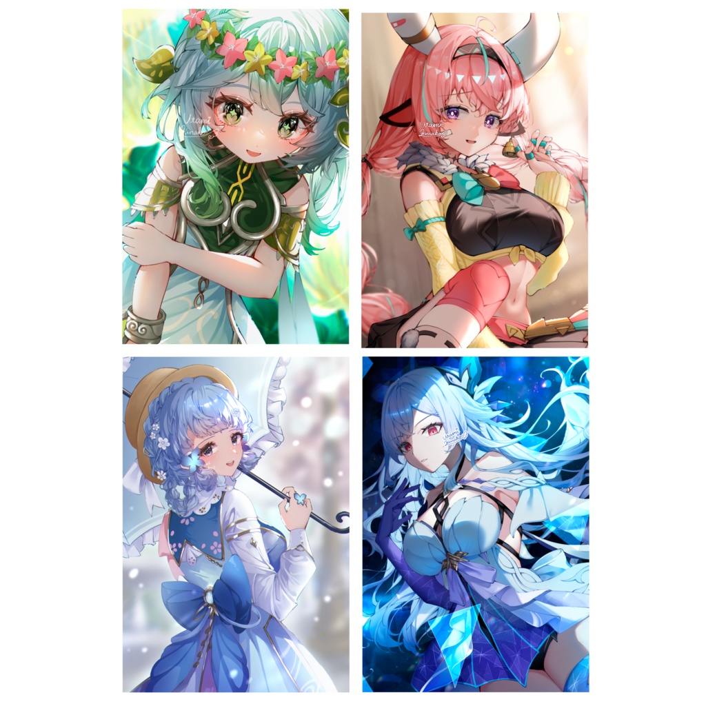 原神イラストカード（全4種）