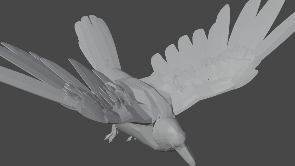 3Dデータ(カラス/raven)